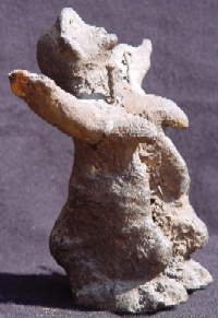 Fétiche africain - Figurine en terre cuite - Tanzanie - vue de profil