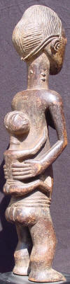 Statuette Africaine - Maternit�  Baoul� -- full view