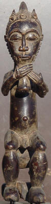 Statuette Africaine - Ethnie  Baoul - Cte d'Ivoire