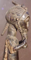 Statuette Africaine - Ethnie  Baoul - Cte d'Ivoire -- waka sona  -- tre de bois