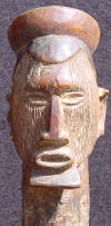 Sculpture africaine - Figurine Teke reprsentant un colon blanc - GABON -