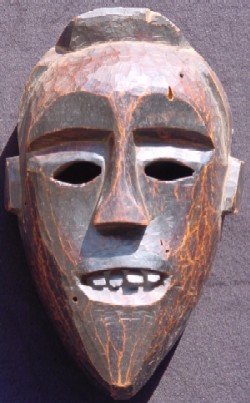 Masque Africain de Tanzanie - Ethnie Fipa - Matriaux - bois - Hauteur 35 cm